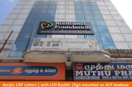 Signage, Acrylic CAP Letters with LED, Sign Mounted on ACP