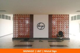 Signage L_T Metal Sign