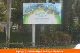 Signage, Unipole Sign, LeRoyal Meridian