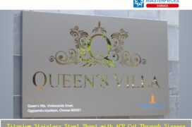 Titanium Stainless Steel Sheet with ACP Cut Through Signage