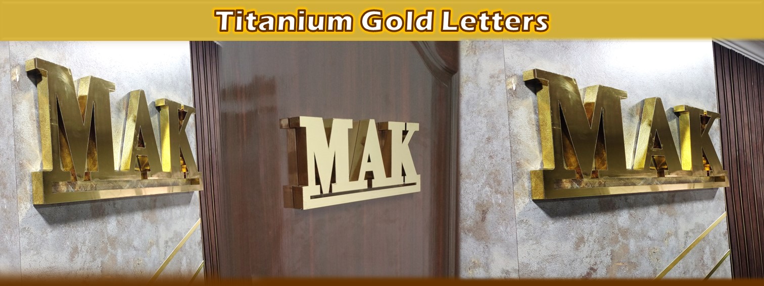 Gold Box-up Letters