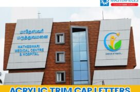 Acrylic Trim Cap Letters For Coimbatore Hospital