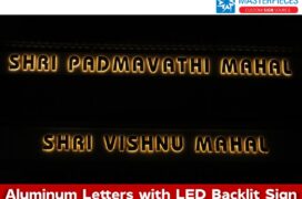 Aluminium Letter with LED Backlit